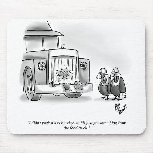 Funny Percenters Cartoon für Bauarbeiter Mousepad (Vorne)