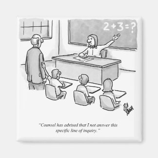 Funny Percenters Classroom Lawyer Cartoon Spaß Magnet
