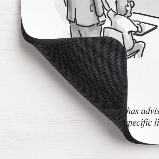 Funny Percenters Classroom Lawyer Cartoon Spaß Mousepad (Ecke)