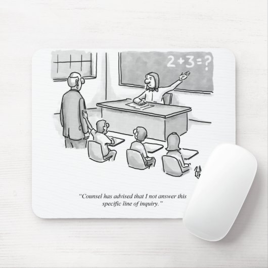 Funny Percenters Classroom Lawyer Cartoon Spaß Mousepad (Mit Mouse)