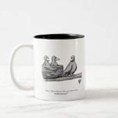 Funny Percenters Empty Nester Parenting Spaß Zweifarbige Tasse (Links)