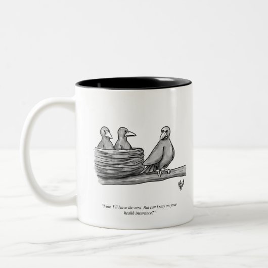 Funny Percenters Empty Nester Parenting Spaß Zweifarbige Tasse (Links)