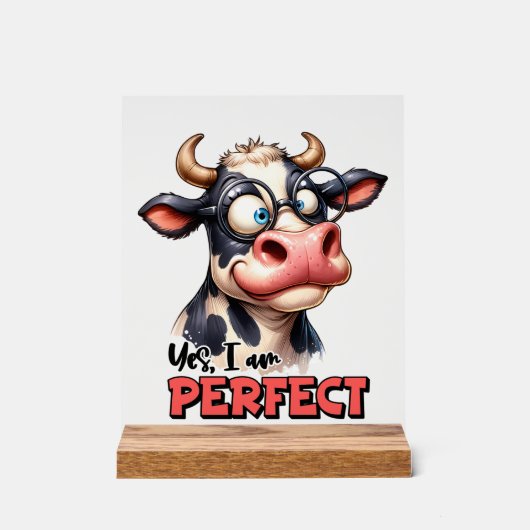 Funny Perfect Cola Art Acrylschild (Vorderseite)