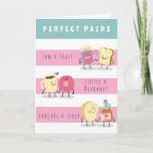 FUNNY PERFECT PAIR ANNIVERSARY CARD KARTE (Vorderseite)