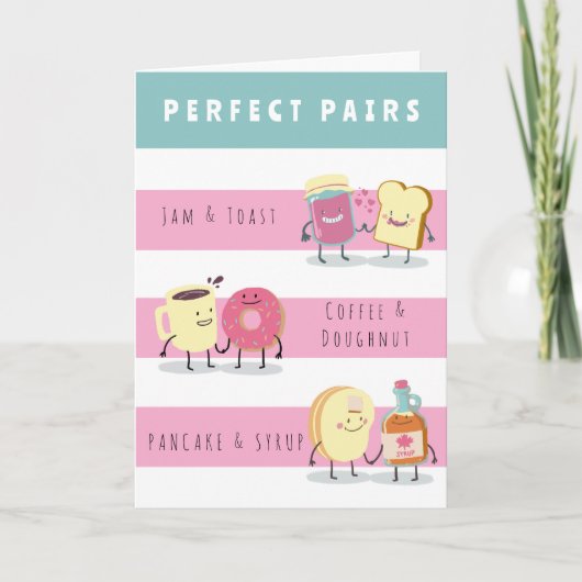 FUNNY PERFECT PAIR ANNIVERSARY CARD KARTE (Vorderseite)