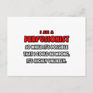 Funny Perfusionist .. Sehr unwahrscheinlich Postkarte