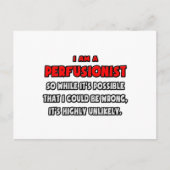 Funny Perfusionist .. Sehr unwahrscheinlich Postkarte (Vorderseite)