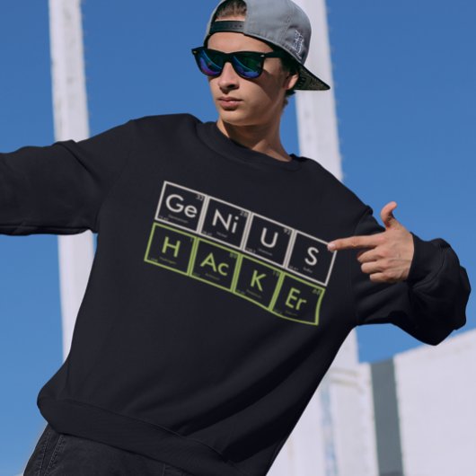 Funny Periodic Elements Genius Hacker Sweatshirt