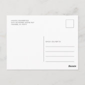 Funny Periodic Table Chemistry Gag Postkarte (Rückseite)