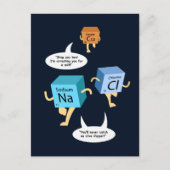 Funny Periodic Table Chemistry Gag Postkarte (Vorderseite)
