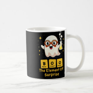Funny Periodic Table Chemistry Ghost Nerd Boo Hall Kaffeetasse