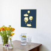 Funny Periodic Table Chemistry Gold Foliendrucke (Ablage(Küche))