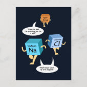 Funny Periodic Table Chemistry Spaß Custom Postkarte (Vorderseite)