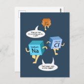 Funny Periodic Table Chemistry Spaß Postkarte (Vorne/Hinten)