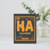 Funny Periodic Table Halloween Chemical Gift Postkarte (Stehend Vorderseite)