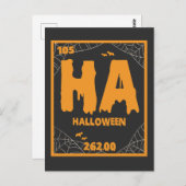 Funny Periodic Table Halloween Chemical Gift Postkarte (Vorne/Hinten)
