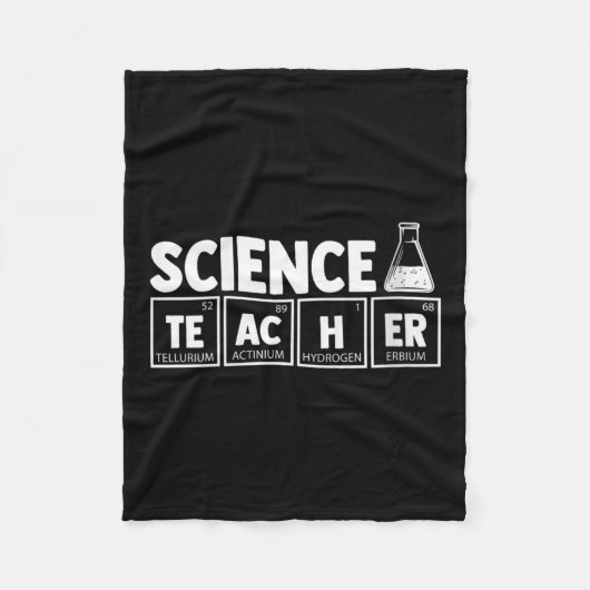 Funny Periodic Table Science Teacher Nerd C Fleecedecke (Vorderseite)