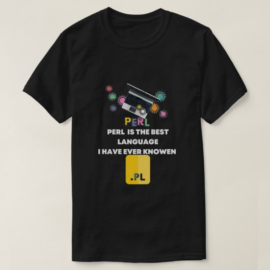 Funny PERLs Users Developer Gift JAVA IST DAS BEST T-Shirt (Design vorne)