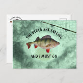 Funny Perse Fishing Zitat Postkarte (Vorne/Hinten)