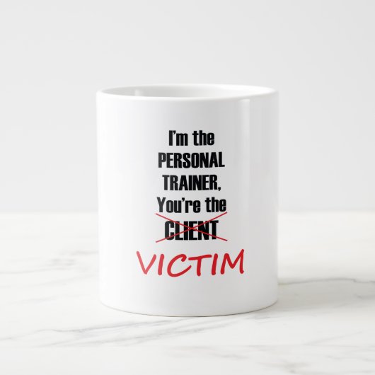 Funny Personal Trainer Coffee Tasse (Vorderseite)