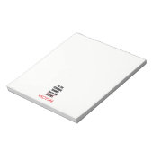 Funny Personal Trainer Notepad Notizblock (Rotiert)