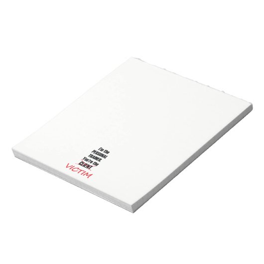 Funny Personal Trainer Notepad Notizblock (Rotiert)