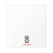 Funny Personal Trainer Notepad Notizblock (Vorderseite)