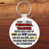 Funny Personal Trainer ... OMG WTF LOL Schlüsselanhänger (Vorderseite)