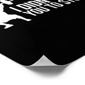 Funny Personal Trainer Saying Gift Gym Coach Train Poster (Ecke)