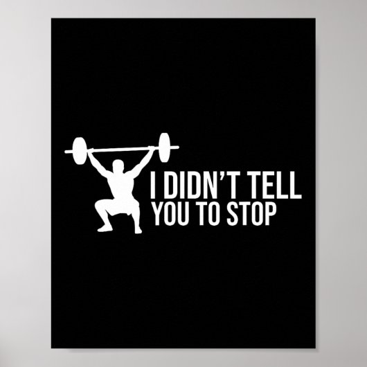 Funny Personal Trainer Sprichwort Gymnastikbahn Poster (Vorne)