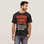 Funny Personal Trainer T-Shirt (Vorne ganz)