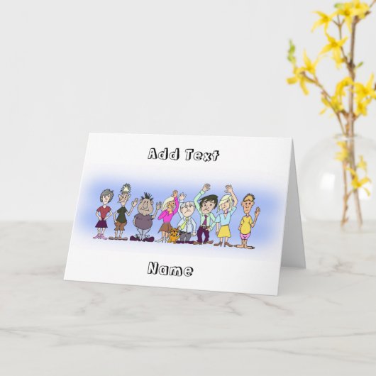 Funny Personalised Leaving Karte (Gelbe Blume)