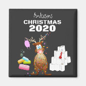 Funny Personalisiert 2020 Covid Weihnachten Magnet (Vorne)