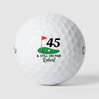 Funny Personalisiert 45. Geburtstagsgeschenk für G Golfball