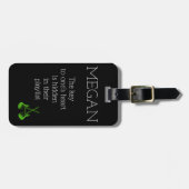 Funny Personalisiert Bag Aufmerksamkeit für Gitarr Gepäckanhänger (Vorderseite horizontal)