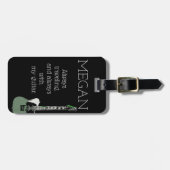 Funny Personalisiert Bag Aufmerksamkeit für Gitarr Gepäckanhänger (Vorderseite horizontal)