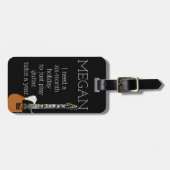 Funny Personalisiert Bag Aufmerksamkeit für Gitarr Gepäckanhänger (Vorderseite horizontal)