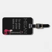 Funny Personalisiert Bag Aufmerksamkeit für Gitarr Gepäckanhänger (Vorderseite horizontal)