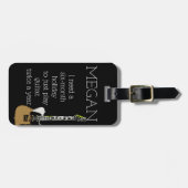 Funny Personalisiert Bag Aufmerksamkeit für Gitarr Gepäckanhänger (Vorderseite horizontal)