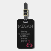 Funny Personalisiert Bag Aufmerksamkeit für Gitarr Gepäckanhänger (Vorderseite vertikal)