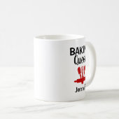 Funny Personalisiert Baking Queen Kaffeetasse (VorderseiteRechts)
