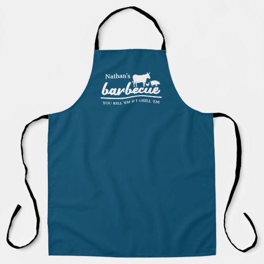 Funny Personalisiert Barbecue Koch Schürze (Vorderseite)