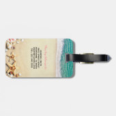 Funny Personalisiert Beach Summer Bag Achtung Gepäckanhänger (Rückseite horizontal)