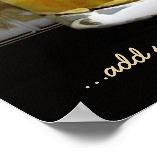 Funny Personalisiert Beer Glass Poster (Ecke)
