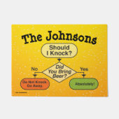 Funny Personalisiert Bierflussdiagramm Fußmatte (Vorderseite)