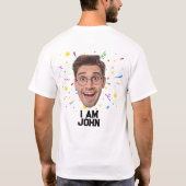 Funny Personalisiert Birthday Party Custom Foto T-Shirt (Rückseite)