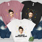 Funny Personalisiert Birthday Party Custom Foto Tri-Blend Shirt