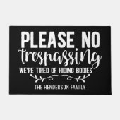 Funny Personalisiert, bitte keine Beatmung Fußmatte (Vorderseite)