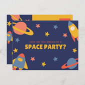 Funny Personalisiert - Blue Illustriert Planet Postkarte (Vorne/Hinten)