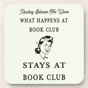 Funny Personalisiert Book Club Getränkeuntersetzer